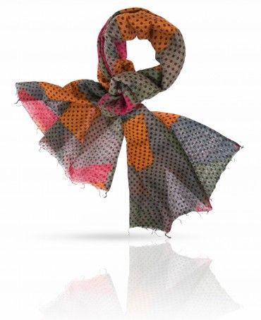 Палантин Женский SW-PATCH.POLKA/GREENISH